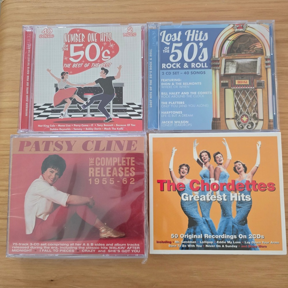 50s Music CD Lot Patsy Cline Complete Releases Chordettes Number Ones Lost Hits